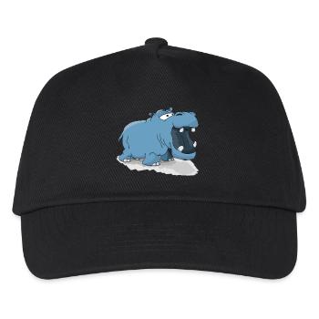 Nielpferd - Kinder Basecap - Schwarz - Vorne