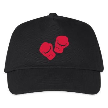 Boxen Boxhandschuh - Kinder Basecap - Schwarz - Vorne