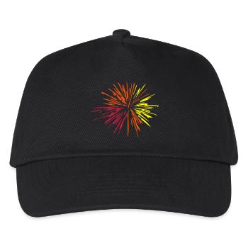 feu artifice - Casquette de baseball Enfant - noir - Devant