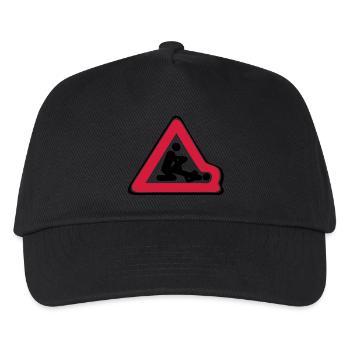 road sign deformed position love - Kids’ Baseball Cap - black - Front
