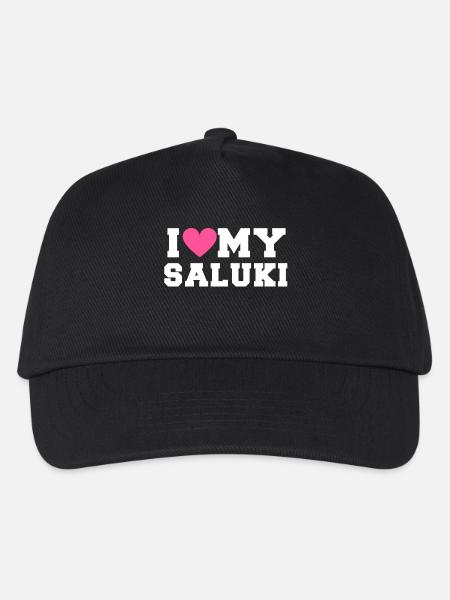 I love my Saluki - Kinder Basecap - Schwarz