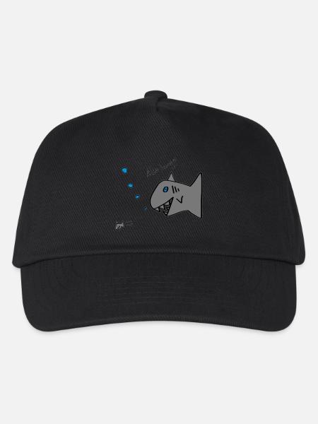 also hungry fish - Kinder Basecap - Schwarz