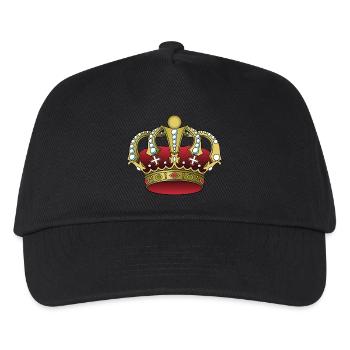 Krone - Kinder Basecap - Schwarz - Vorne