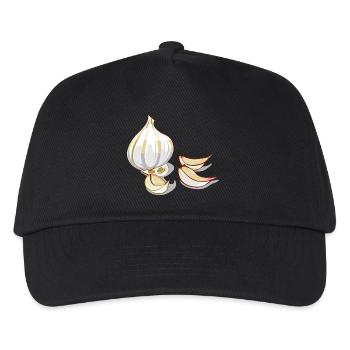 Knoblauch - Kinder Basecap - Schwarz - Vorne