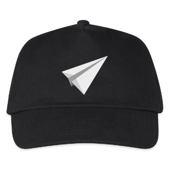 Paper plane airplane toy throwing gift - Kids’ Baseball Cap - black - Front