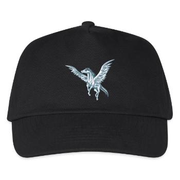 fliegen Pegasus - Kinder Basecap - Schwarz - Vorne