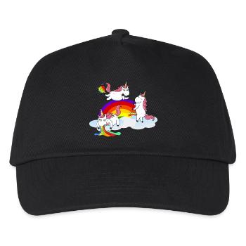 Unicorn Pee pets sucent - Casquette de baseball Enfant - noir - Devant