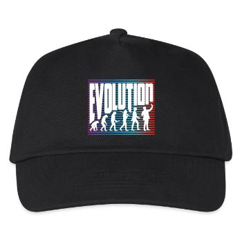 evolution - Kids’ Baseball Cap - black - Front