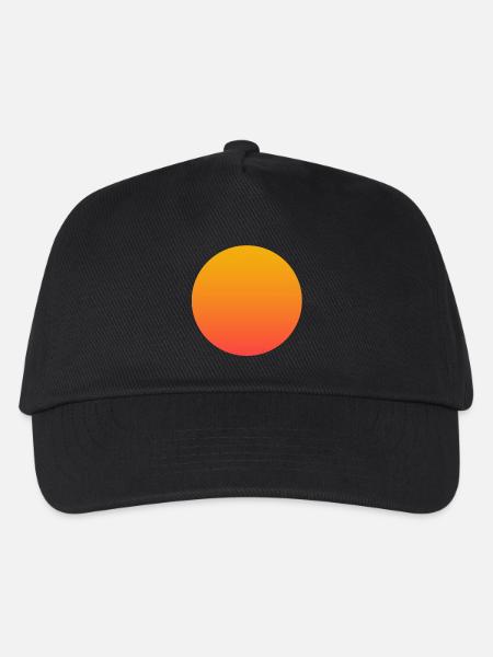 Soleil - Casquette de baseball Enfant - noir
