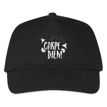 Carpe Diem - Kinder Basecap - Schwarz - Vorne