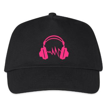 equalizer audio music headphones dj zik20 - Kids’ Baseball Cap - black - Front