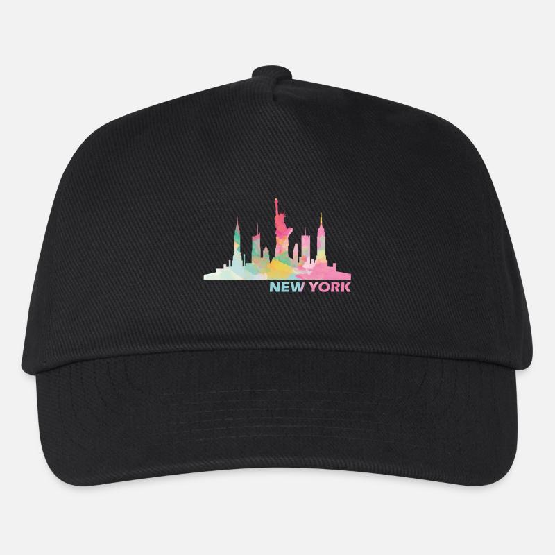 New York - Kinder Basecap - Schwarz