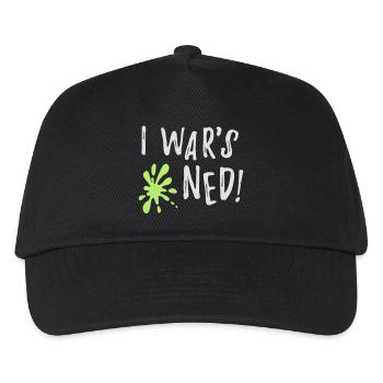 I wars ned - funny Bavarian saying gift - Kids’ Baseball Cap - black - Front
