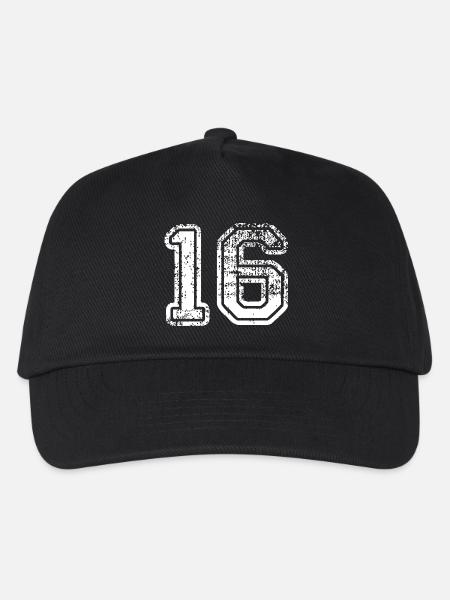 16 - Kinder Basecap - Schwarz