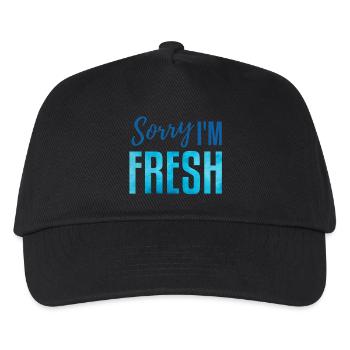Sorry i'm fresh! blue - Kids’ Baseball Cap - black - Front