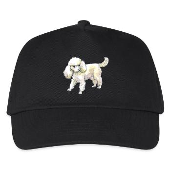 Pudel - Kinder Basecap - Schwarz - Vorne