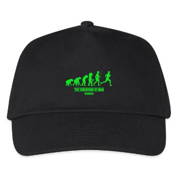 Läufer Evolution Läufer - Kinder Basecap - Schwarz - Vorne