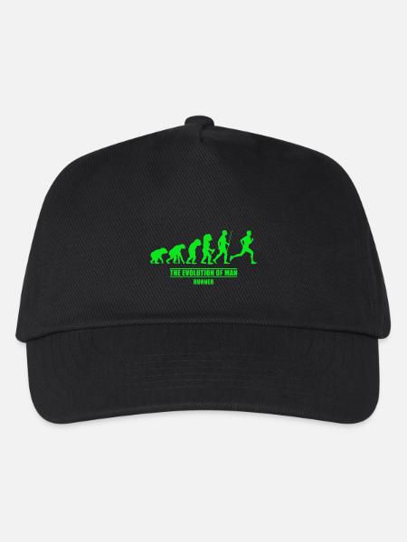 Läufer Evolution Läufer - Kinder Basecap - Schwarz