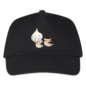 Knoblauch - Kinder Basecap - Schwarz - Vorne