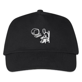 Nerd Geek Gift Ordinateur PC Gamer Computer geek - Casquette de baseball Enfant - noir - Devant
