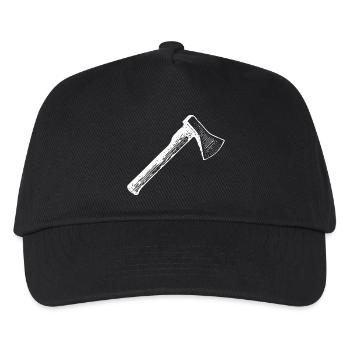 hache - Casquette de baseball Enfant - noir - Devant