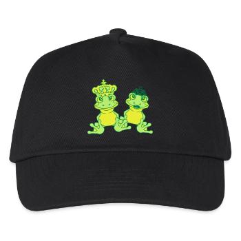prince koenig froschkoenig couple couples love verl - Kids’ Baseball Cap - black - Front