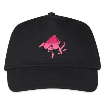 Ballett-Tänzer - Ballett-Schuh-T-Shirt - Kinder Basecap - Schwarz - Vorne