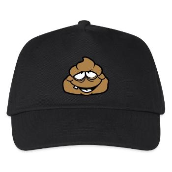 shit kot disgusting face heap haeufchen shit - Kids’ Baseball Cap - black - Front