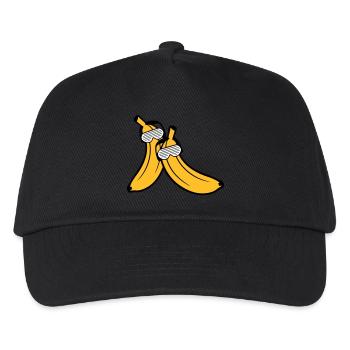 duo couple 2 amis équipe fête fête s amuser soleilb - Casquette de baseball Enfant - noir - Devant