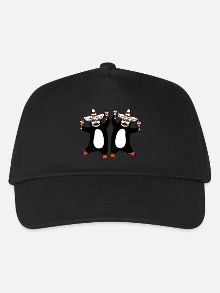 team paar 2 freunde mexiko mexikaner sombrero hut - Kinder Basecap - Schwarz