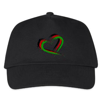 Heart brush Afghanistan flag flag New - Kids’ Baseball Cap - black - Front