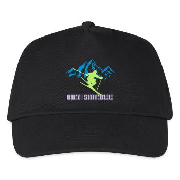 Skiing 007 - Kids’ Baseball Cap - black - Front