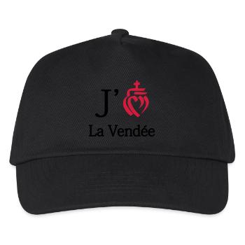 Ich mag die Vendée - Kinder Basecap - Schwarz - Vorne