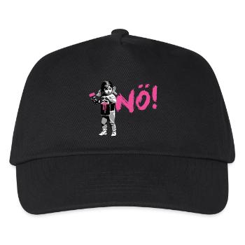 Girlpower Protest-shirt NÖ ! - Casquette de baseball Enfant - noir - Devant