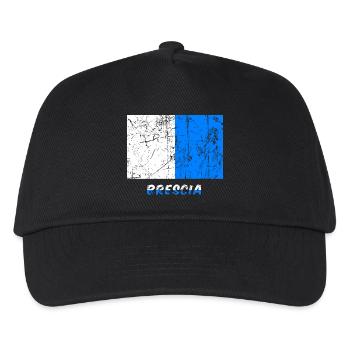Brescia flag Fahne Flagge flag bandera drapeau - Kids’ Baseball Cap - black - Front