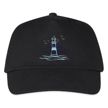 Nordlichter sind heller - Kinder Basecap - Schwarz - Vorne