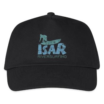 Isar Riversurfing (Vintage / Bleu Vert) - Casquette de baseball Enfant - noir - Devant