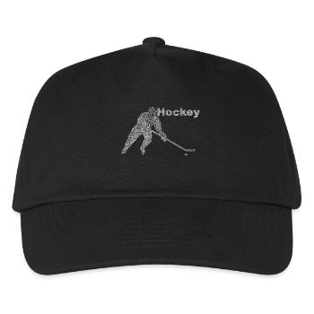 Hockey - Kinder Basecap - Schwarz - Vorne