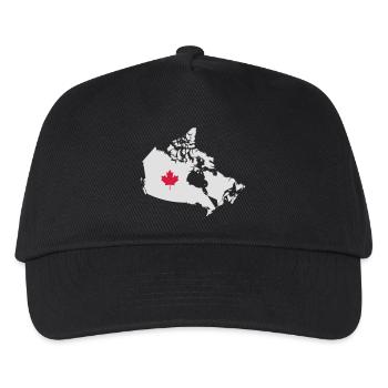 Kanada, Canada Map - Casquette de baseball Enfant - noir - Devant