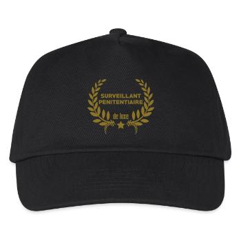 Surveillant Surveillante Gardien Prison Maton - Casquette de baseball Enfant - noir - Devant