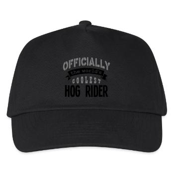 hog rider officially the worlds coolest - Kids’ Baseball Cap - black - Front