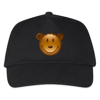 Smiley Teddy - Kids’ Baseball Cap - black - Front