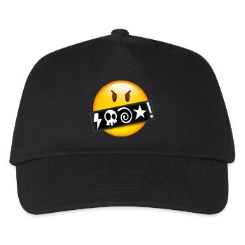 Smiley Swearing - Kids’ Baseball Cap - black - Front