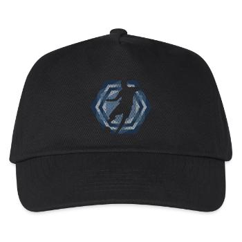 Footballer Football Design - Kids’ Baseball Cap - black - Front