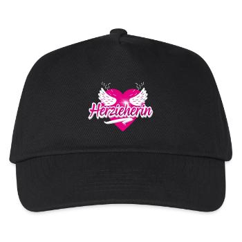 Erzieherin Erzieher - Kinder Basecap - Schwarz - Vorne
