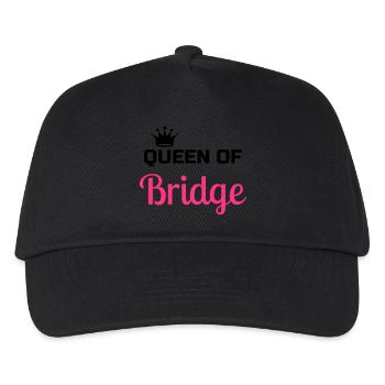 Bridge / Kartenspiel / Brettspiel / Whist - Kinder Basecap - Schwarz - Vorne