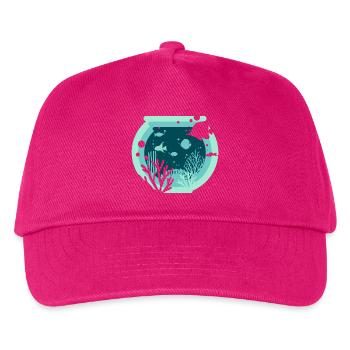 Aquarium - Aquatique - Casquette de baseball Enfant - fuchsia - Devant