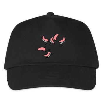 Monster octopus squid tentacles break free - Kids’ Baseball Cap - black - Front