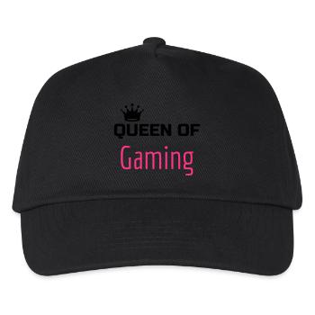 gamer gaming geek game spiel spieler - Kinder Basecap - Schwarz - Vorne