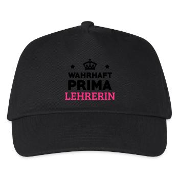 Lehrer / Professor / Schule / Lehrerin / Kind - Kinder Basecap - Schwarz - Vorne